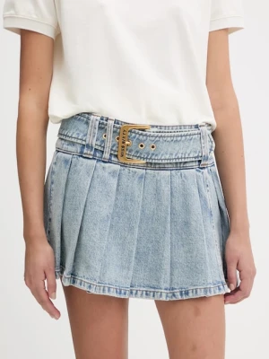 Miss Sixty spódnica jeansowa kolor niebieski mini prosta 6S2KJ06200