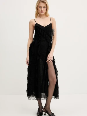 Miss Sixty sukienka z domieszką jedwabiu