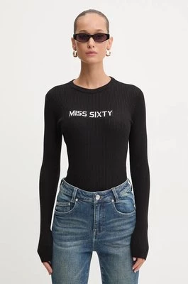 Miss Sixty sweter wełniany damski kolor czarny lekki 6L3RJ7291000