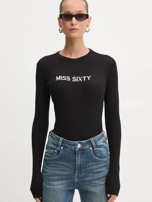 Miss Sixty sweter wełniany damski kolor czarny lekki 6L3RJ7291000