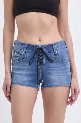 Miss Sixty szorty jeansowe JJ3240 DENIM SHORTS damskie kolor niebieski gładkie medium waist 6L2JJ3240000