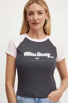 Miss Sixty t-shirt 6L2SJ1480000 SJ1480 damski kolor szary 6L2SJ1480000