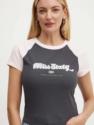 Miss Sixty t-shirt 6L2SJ1480000 SJ1480 damski kolor szary 6L2SJ1480000