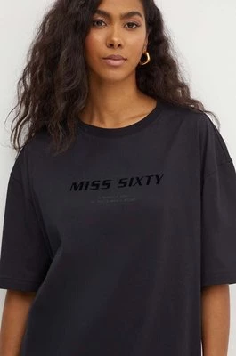 Miss Sixty t-shirt bawełniany 6L2SJ2120000 SJ2120 T-SHIRT damski kolor czarny 6L2SJ2120000