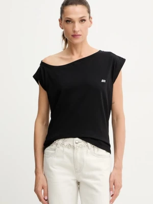 Miss Sixty t-shirt bawełniany damski kolor czarny 6S3SJ32500
