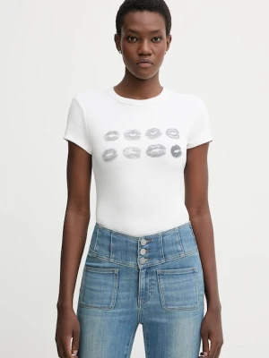 Miss Sixty t-shirt damski kolor beżowy 6S3SJ34800