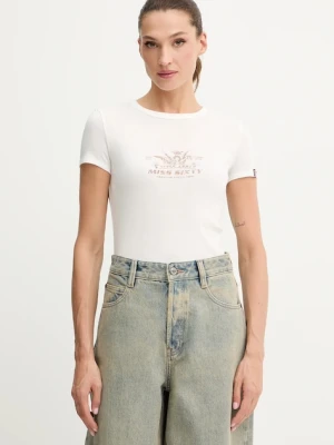 Miss Sixty t-shirt damski kolor beżowy 6S3SJ56300