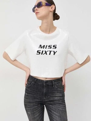 Miss Sixty t-shirt damski kolor biały