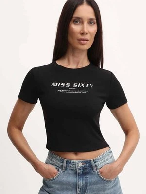 Miss Sixty t-shirt damski kolor czarny 6L1SJ4300000