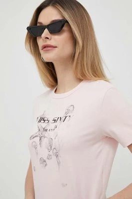 Miss Sixty t-shirt damski kolor różowy