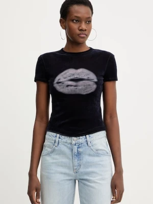 Miss Sixty t-shirt welurowy