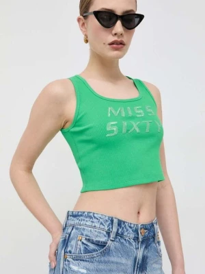 Zdjęcie produktu Miss Sixty top damski kolor zielony
