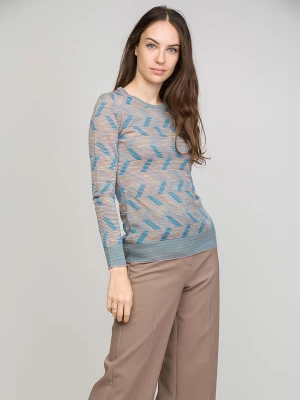 Missoni Apparel Sweter w kolorze beżowo-niebieskim rozmiar: L