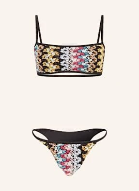 Missoni Bikini Bustier Z Błyszczącą Przędzą schwarz