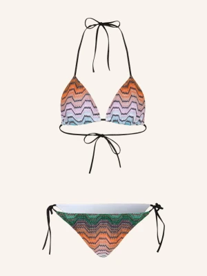 Missoni Bikini Trójkątne Z Brokatową Przędzą gruen