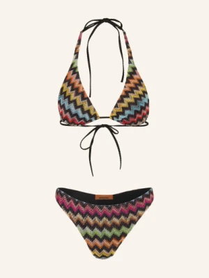 Missoni Bikini Typu Trójkąt Z Brokatową Lamówką schwarz