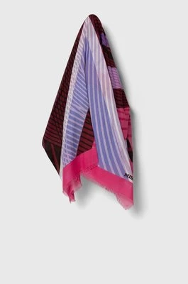 Missoni chusta damska kolor fioletowy wzorzysta SL80MMD9454