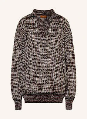 Missoni Dzianinowa Koszulka Polo Z Cekinami schwarz