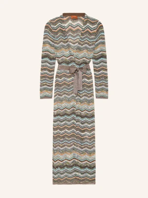 Missoni Dzianinowa Narzutka Z Cekinami I Błyszczącą Przędzą braun brązowy