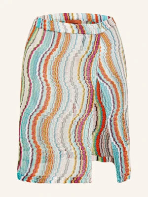 Missoni Dzianinowa Spódnica Z Błyszczącą Przędzą braun