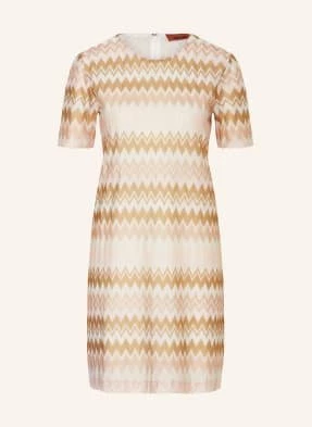 Missoni Dzianinowa Sukienka Z Błyszczącą Przędzą beige