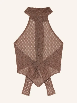 Missoni Dzianinowy Top Z Błyszczącą Przędzą braun
