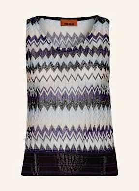 Missoni Dzianinowy Top Z Błyszczącą Przędzą lila