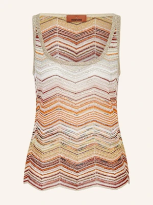 Missoni Dzianinowy Top Z Błyszczącą Przędzą Z Cekinami rosa