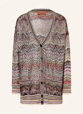 Missoni Kardigan Z Błyszczącą Przędzą I Cekinami braun