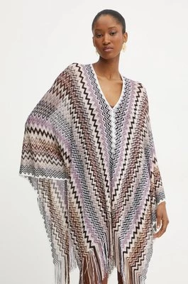 Missoni poncho kolor multicolor lekkie 9PU1VMD9716