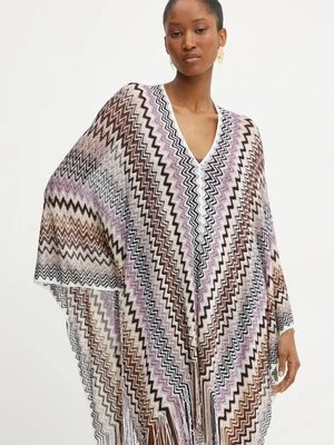 Missoni poncho kolor multicolor lekkie 9PU1VMD9716