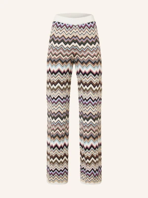 Missoni Spodnie Z Dzianiny beige