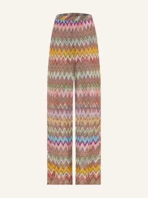 Missoni Spodnie Z Dzianiny Z Brokatową Przędzą braun