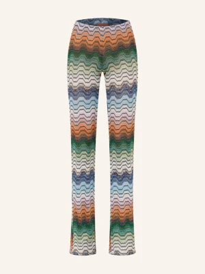 Missoni Spodnie Z Dzianiny Z Brokatową Przędzą gruen beżowy