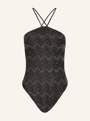 Missoni Strój Kąpielowy Wiązany Na Szyi Z Błyszczącą Przędzą schwarz