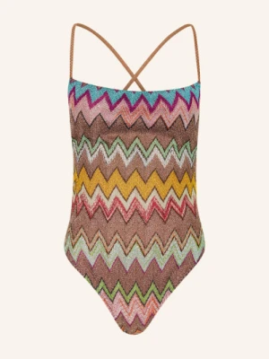 Missoni Strój Kąpielowy Z Brokatową Przędzą braun