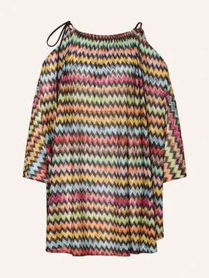 Missoni Sukienka Plażowa Z Brokatową Przędzą schwarz