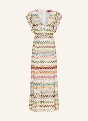 Missoni Sukienka Szydełkowa pink