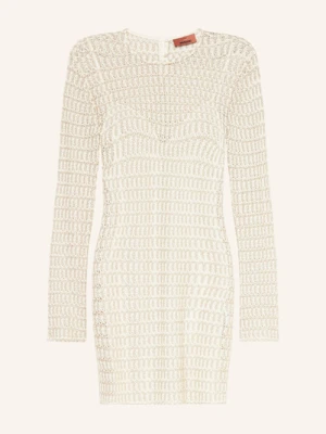 Missoni Sukienka Szydełkowa Z Błyszczącą Przędzą beige