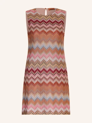 Missoni Sukienka Z Dzianiny pink