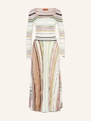 Missoni Sukienka Z Dzianiny Z Plisami gruen
