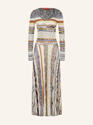 Missoni Sukienka Z Plisami braun