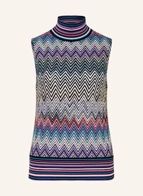 Missoni Top Z Dzianiny lila