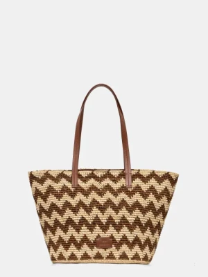 Missoni torebka Big Tote Raffia kolor beżowy MI10065R
