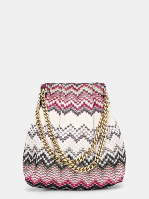 Missoni torebka Drawstring Pouch Chain kolor różowy MI10070F