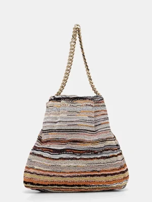 Missoni torebka Drawstring Pouch Chain kolor szary MI10070F