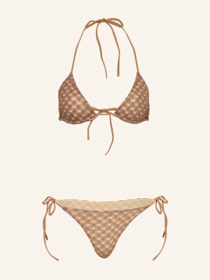 Missoni Trójkątne Bikini Z Błyszczącą Nicią braun BRĄZOWY