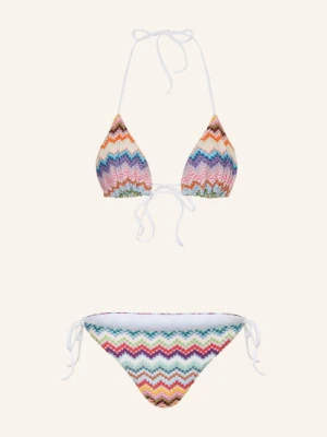 Missoni Trójkątne Bikini Z Błyszczącą Nicią rot