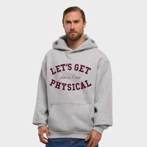 Mister Tee Let's Get Physical Fluffy Hoody mężczyźni Bluzy szary rozmiar Odzież