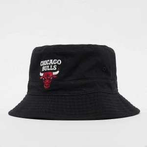 Mitchell & Ness NBA Chicago Bulls TEAM LOGO BUCKET HAT black/ black uniseks Czapki z daszkiem i beanie czarny rozmiar Akcesoria